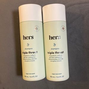 Hers Triple Threat Shampoo for Hair that Feels and Looks 6.4 Fl Oz